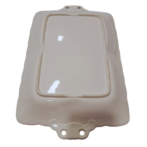 Vintage Floral Ceramic Cream-Coloured Tray - Picture 6 of 8